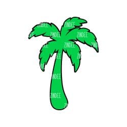 Palm Tree – Acrylic Keychain Blank (3") | Optional Sticker or UV DTF