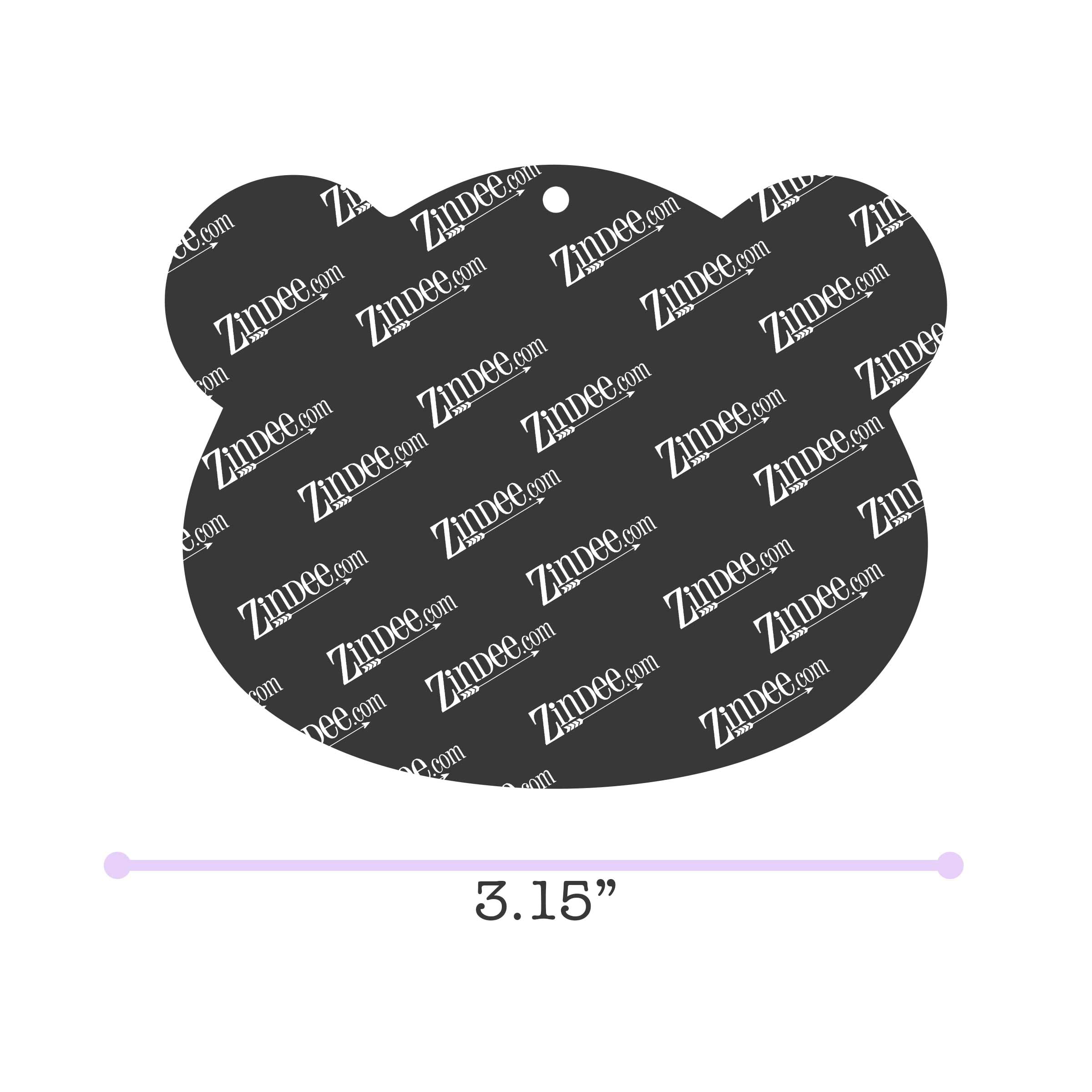 Alternative view of Panda Acrylic Blank- Sticker- UV DTF (3 inch)