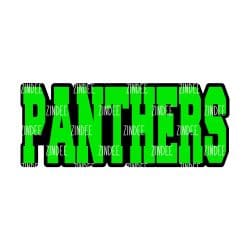 Panthers (word) acrylic blank (2 inch) NO HOLE - Image 2
