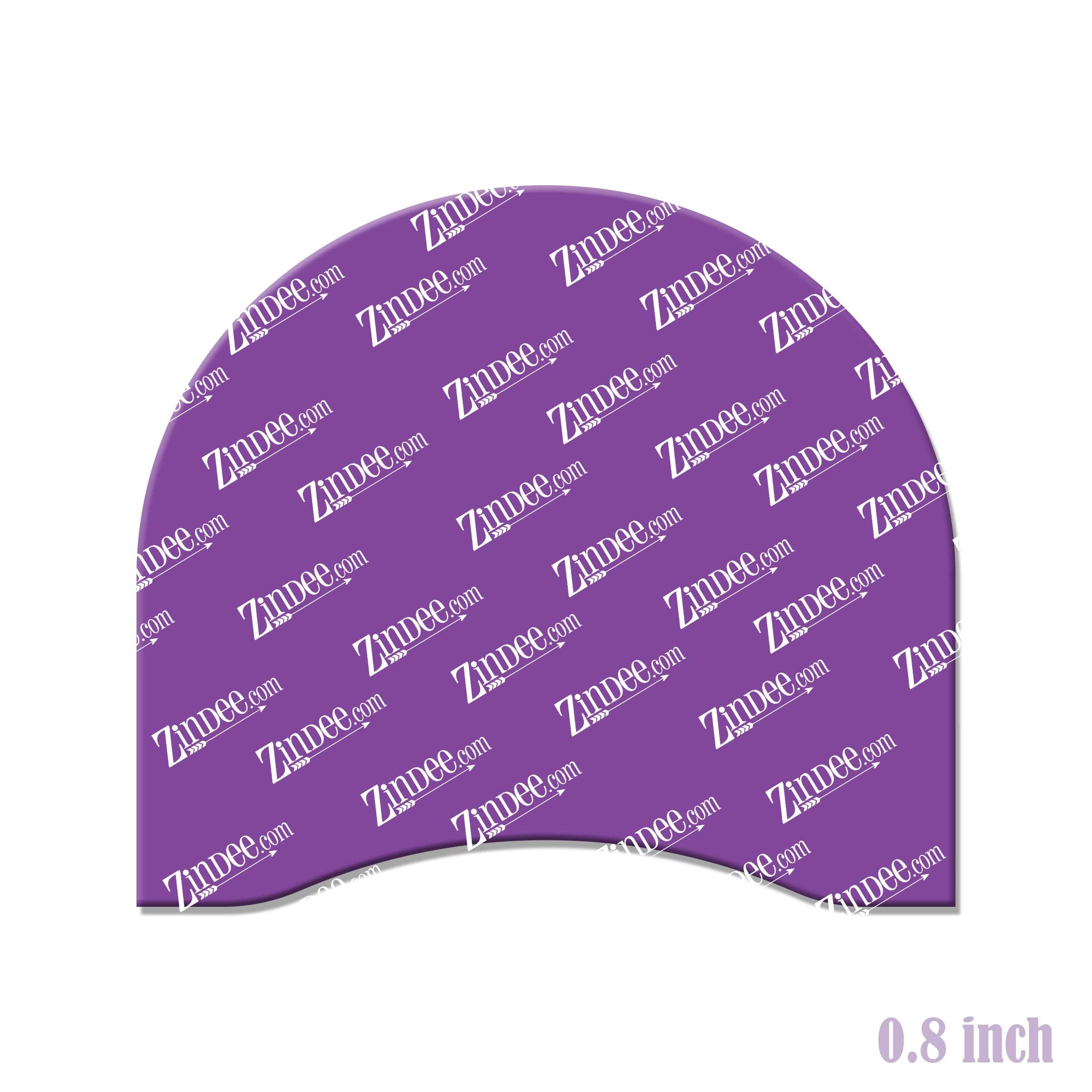 Paperclip Backing (.8 inch wide) CLEAR acrylic 10 pack