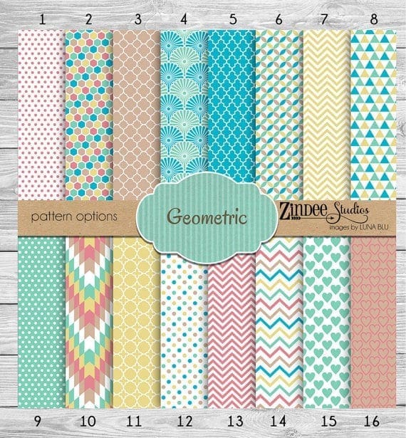 Pastel Geometric (vinyl)