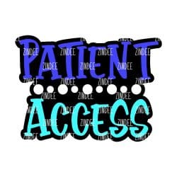 Patient Access – Acrylic Badge Reel Blank (2") No Hole | Optional Sticker or UV DTF