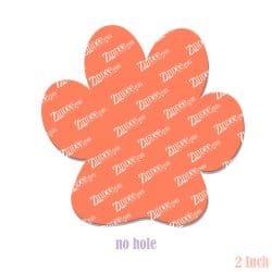 Paw Print 2 inch (lightweight acrylic) NO HOLE
