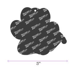 Alternative view of Stethoscope Paw Print – Acrylic Keychain Blank (3") | Optional Sticker or UV DTF
