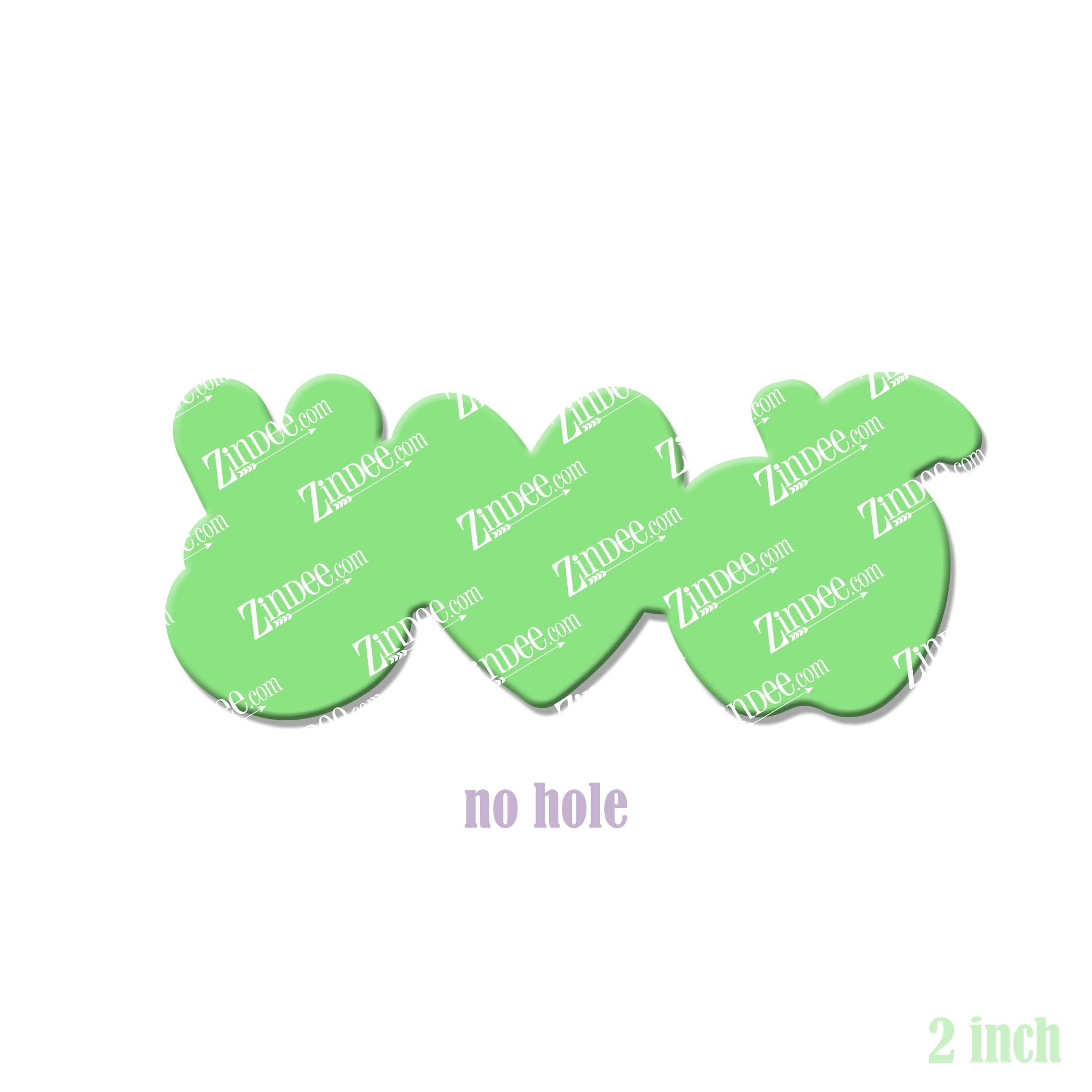 Alternative view of Peace Love Teach Acrylic Blank- Sticker- UV DTF (2 inch) NO HOLE