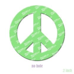 Alternative view of Peace Sign – Acrylic Badge Reel Blank (2") No Hole | Optional Sticker or UV DTF