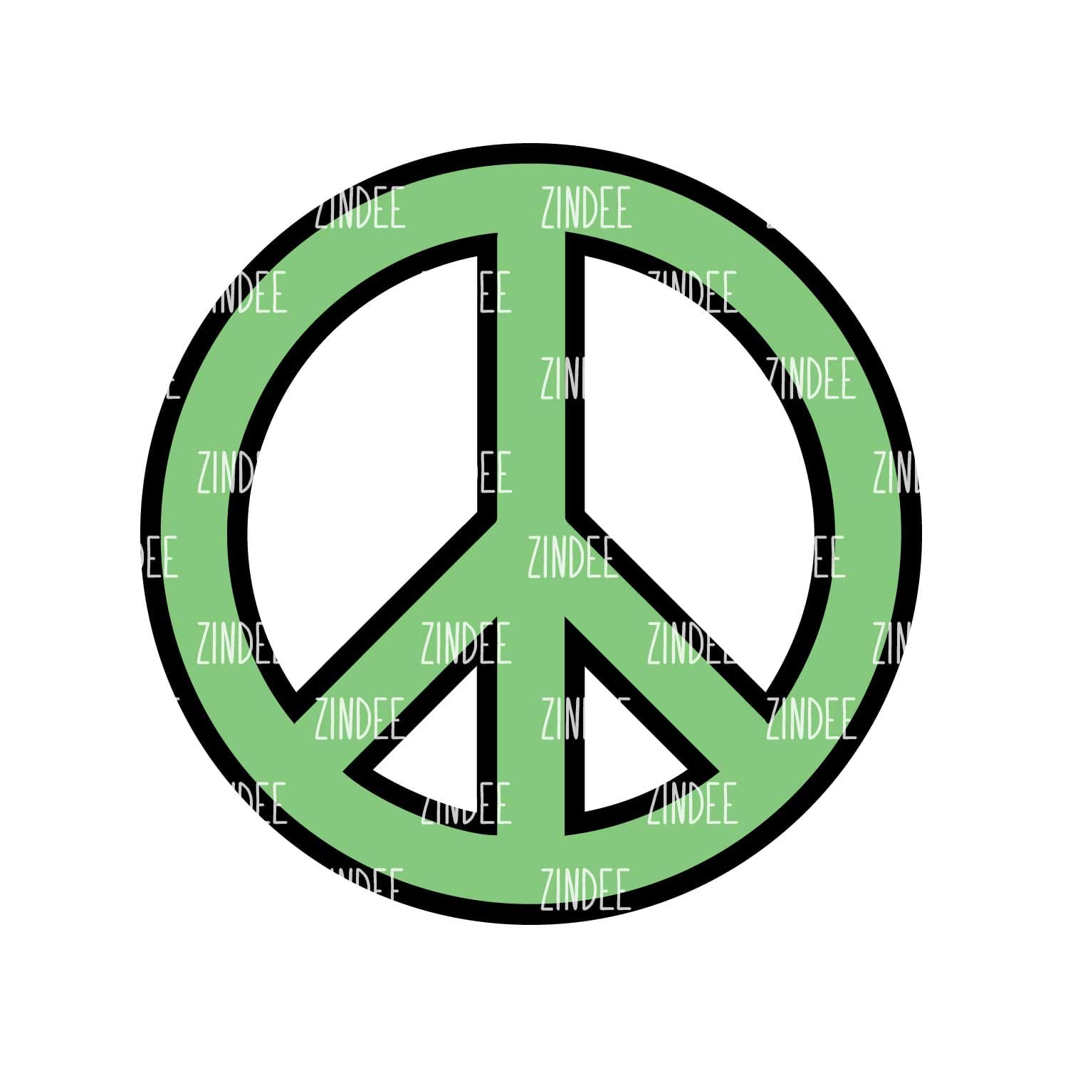 Peace Sign Acrylic Blank- Sticker- UV DTF (3 inch)