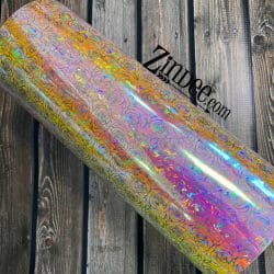 Peach Yellow Rose Holographic Adhesive