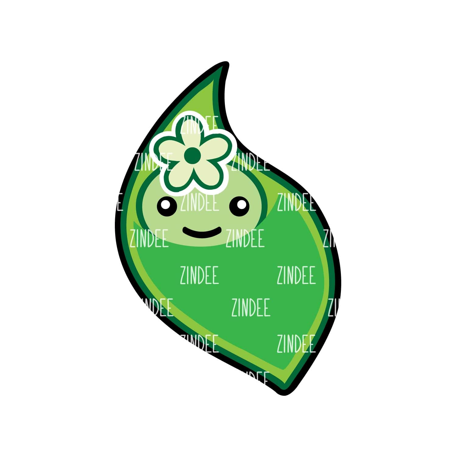 Alternative view of Peapod Baby acrylic blank (3 inch) (5 piece minimum)