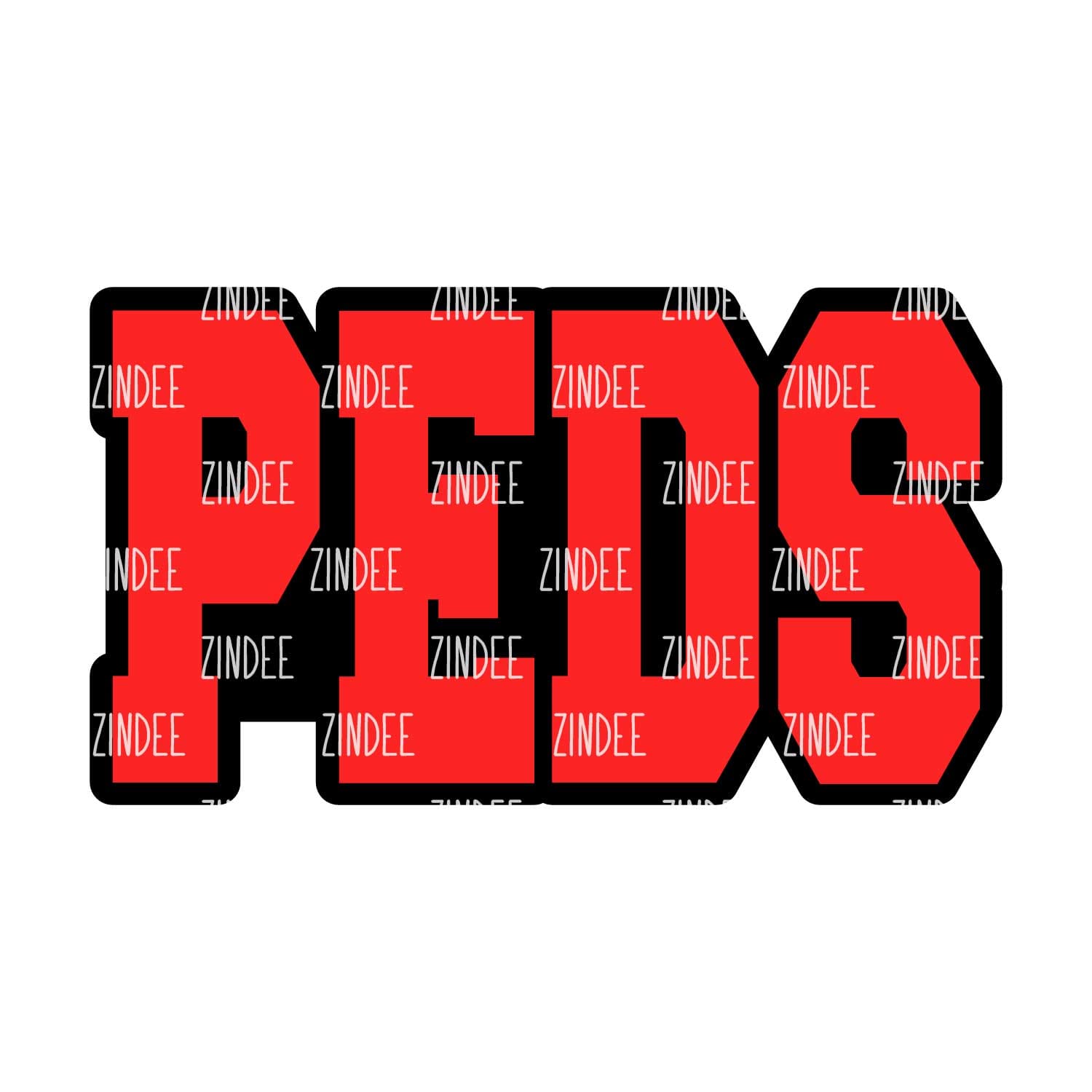 PEDS Acrylic Blank- Sticker- UV DTF (2 inch) NO HOLE