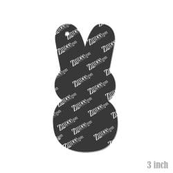 Alternative view of Easter Bunny – Acrylic Keychain Blank (3") | Optional Sticker or UV DTF