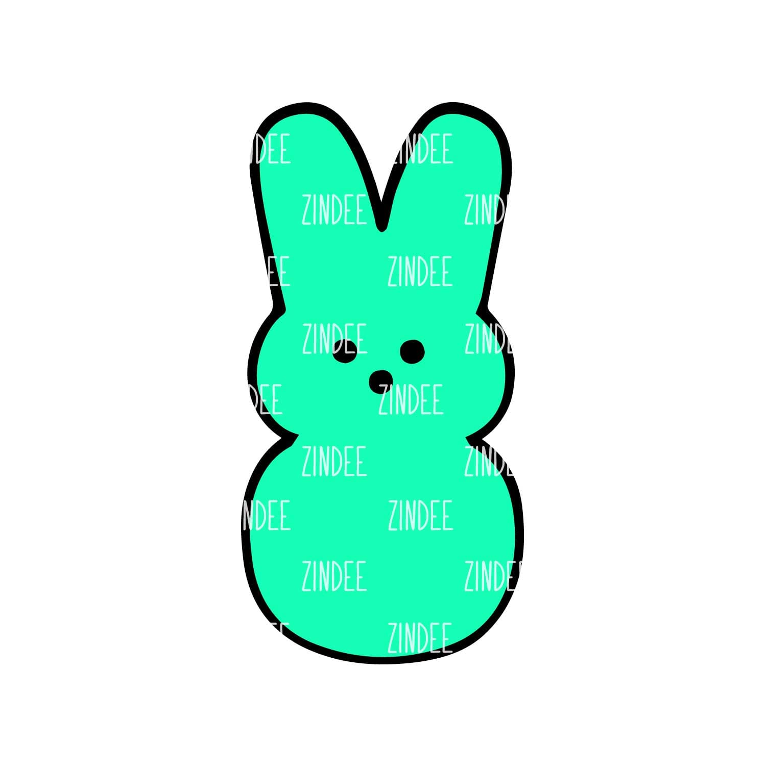 Easter Bunny Acrylic Blank- Sticker- UV DTF (3 inch)