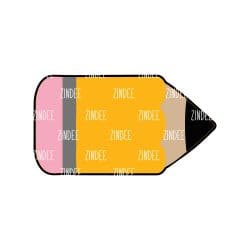 Pencil Acrylic Blank- Sticker- UV DTF (1.5 inch) NO HOLE