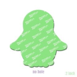 Alternative view of Penguin – Acrylic Badge Reel Blank (2") No Hole | Optional Sticker or UV DTF
