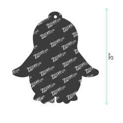 Alternative view of Penguin – Acrylic Keychain Blank (3") | Optional Sticker or UV DTF
