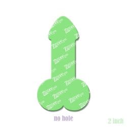 Alternative view of Penis – Acrylic Badge Reel Blank (2") No Hole | Optional Sticker or UV DTF