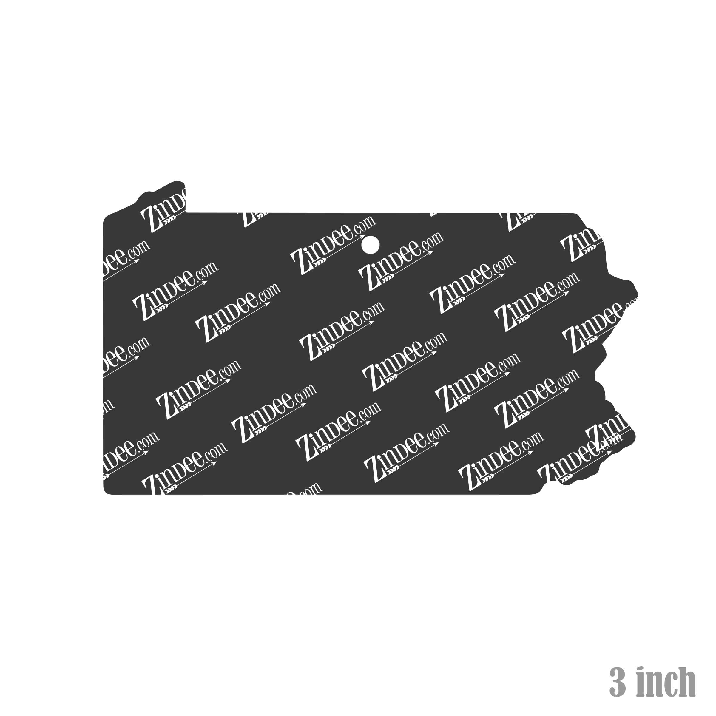 Alternative view of Pennsylvania Acrylic Blank- Sticker- UV DTF (3 inch)