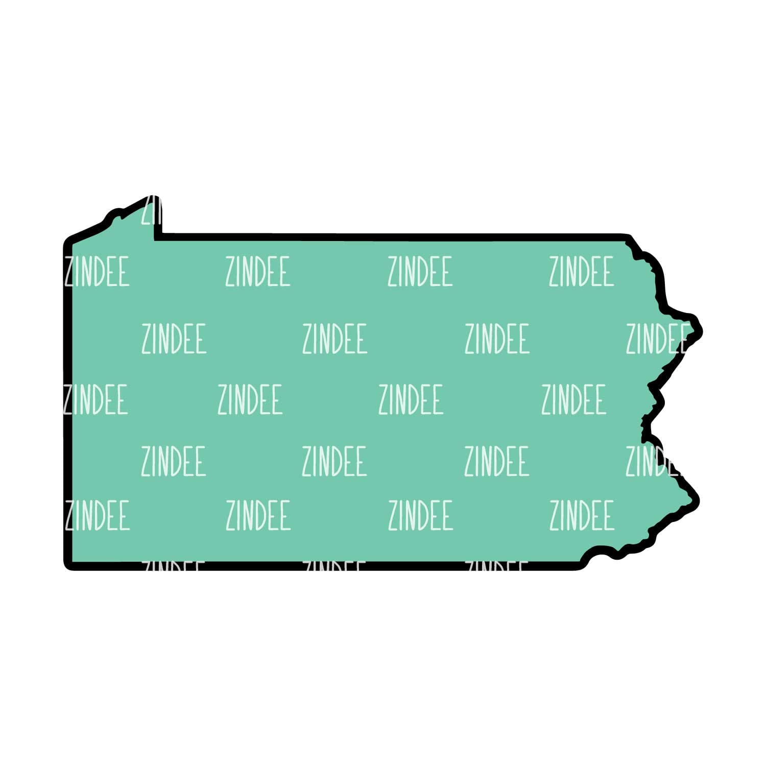 Pennsylvania Acrylic Blank- Sticker- UV DTF (3 inch)
