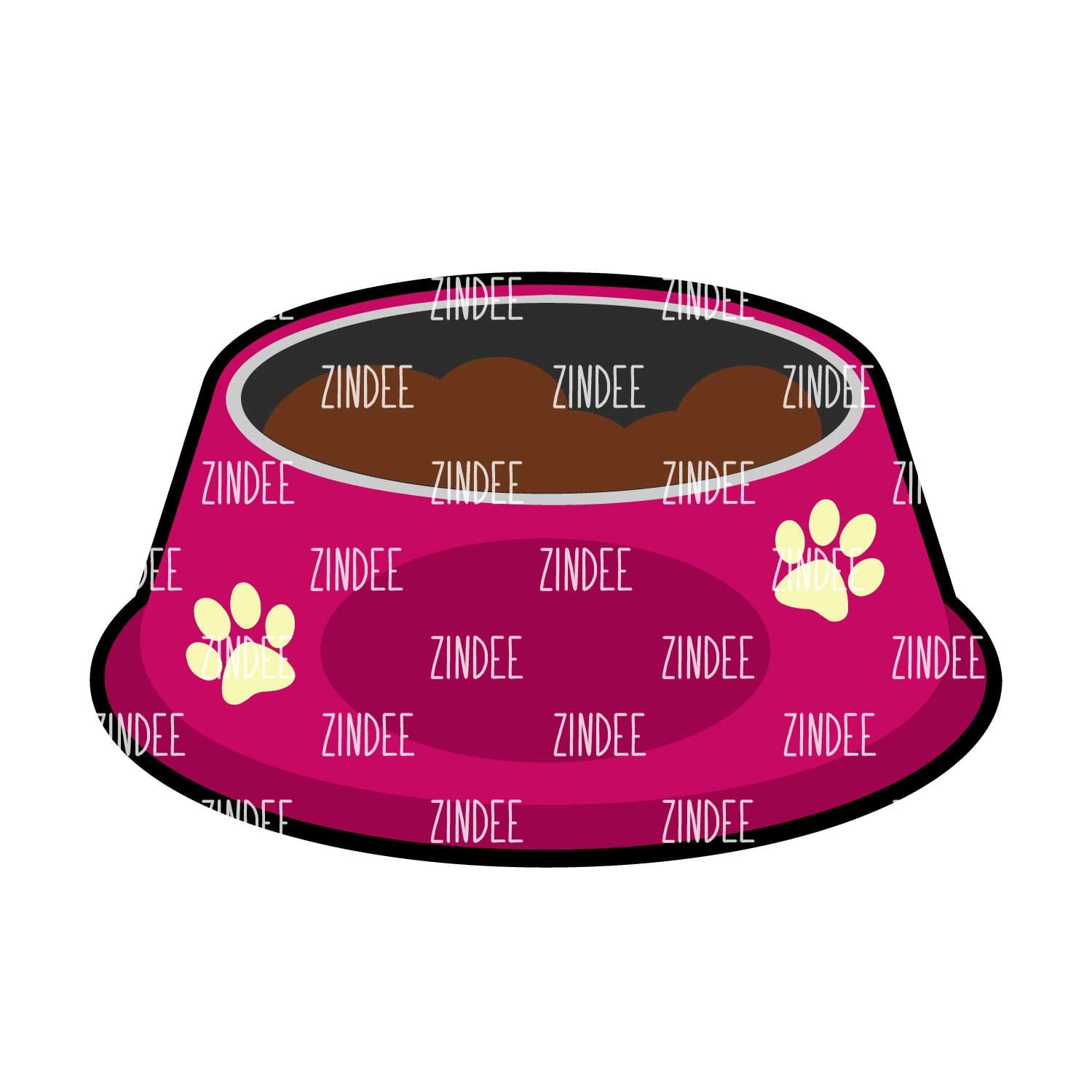 Alternative view of Pet Bowl acrylic blank (3 inch)