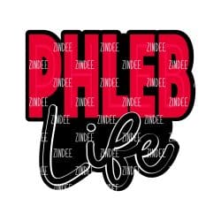 Phleb Life – Acrylic Badge Reel Blank (2") No Hole | Optional Sticker or UV DTF