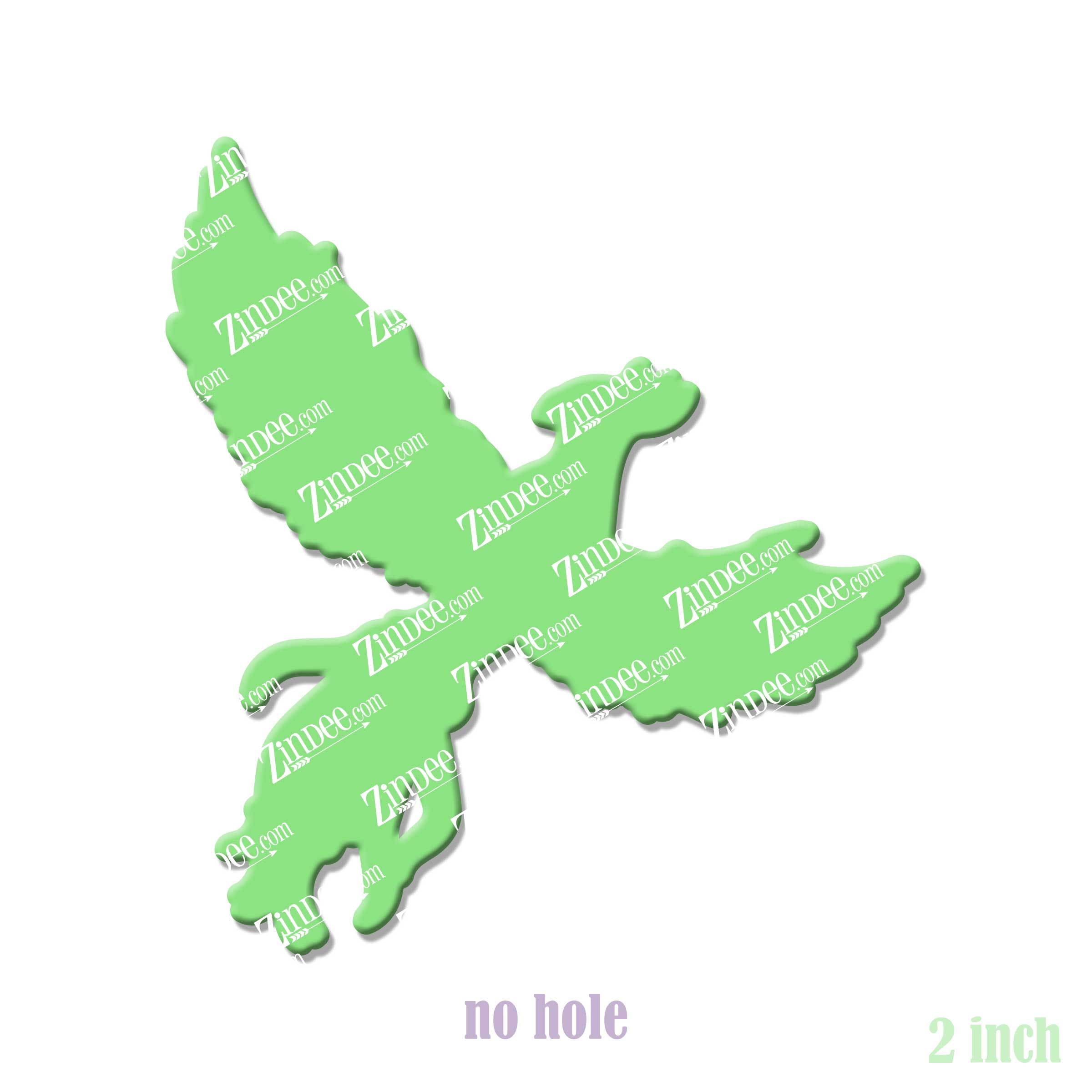 Phoenix acrylic blank (2 inch) NO HOLE (5 piece minimum)