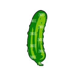 Pickle – Acrylic Badge Reel Blank (2") No Hole | Optional Sticker or UV DTF