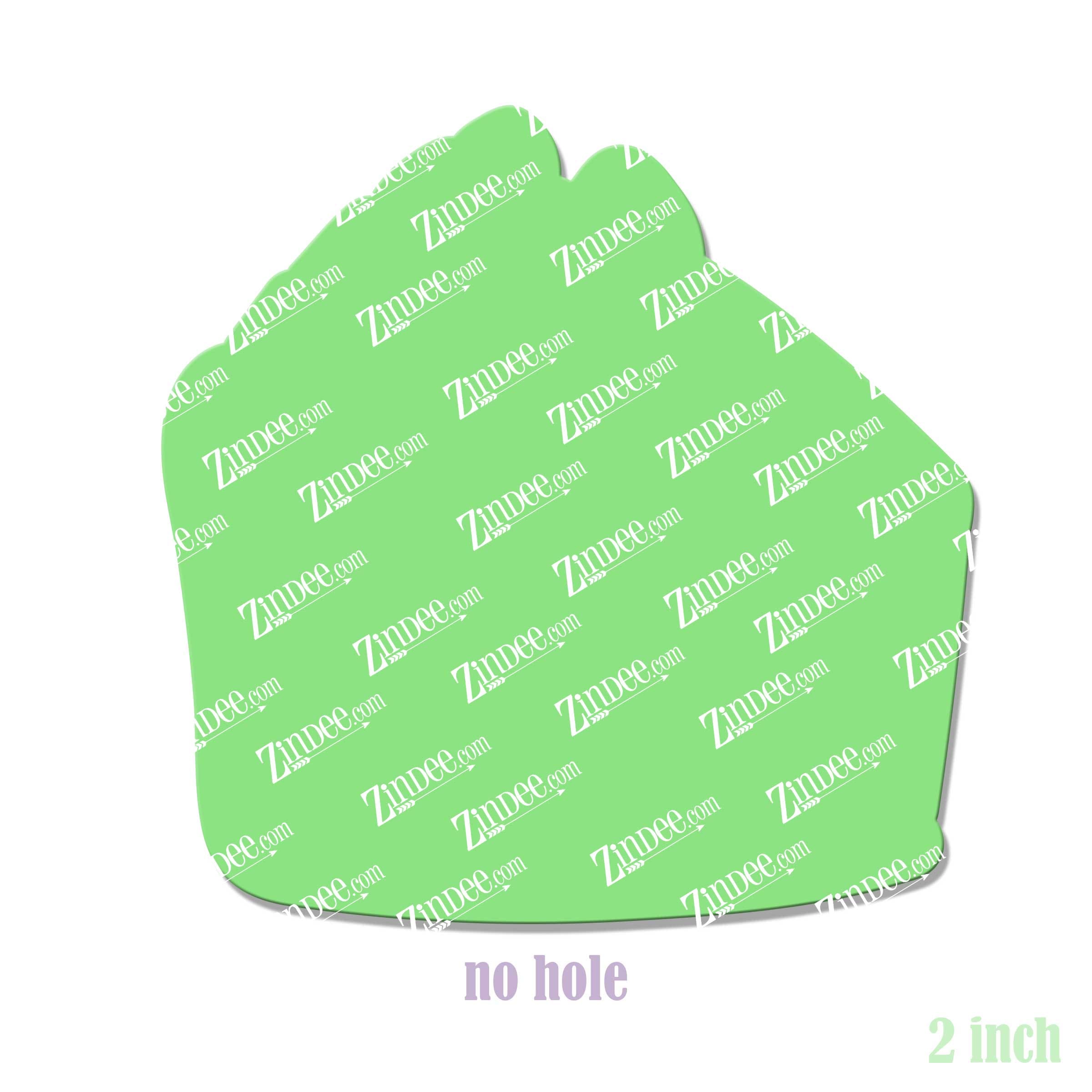 Pie Slice Acrylic Blank- Sticker- UV DTF (2 inch) NO HOLE - Image 2