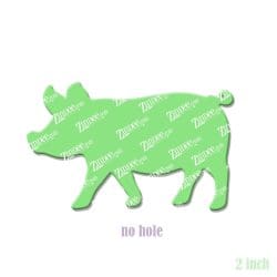 Alternative view of Pig – Acrylic Badge Reel Blank (2") No Hole | Optional Sticker or UV DTF