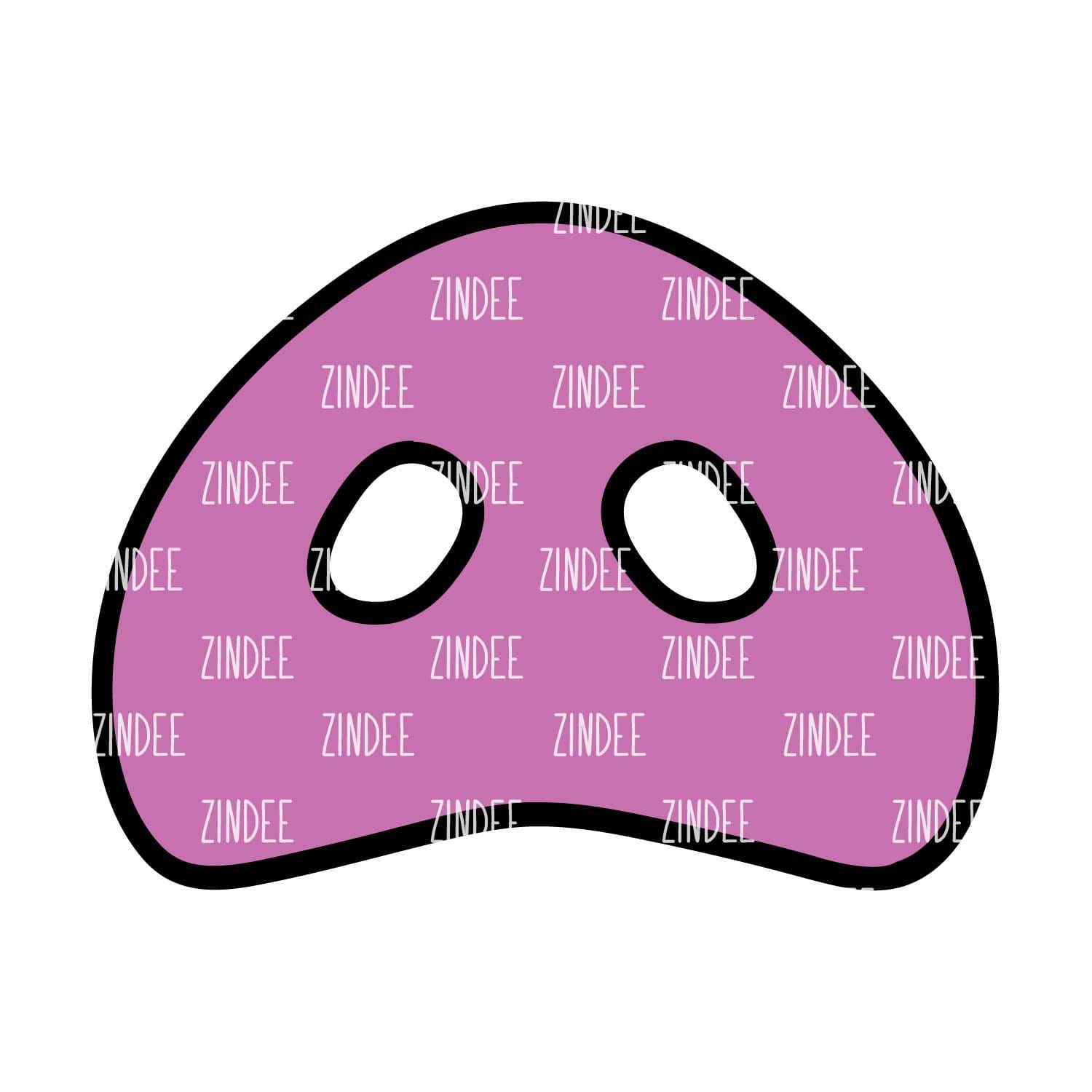 Alternative view of Pig Snout acrylic blank (2 inch)