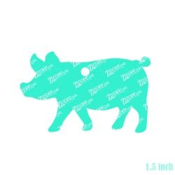 Alternative view of Pig Acrylic Blank- Sticker- UV DTF (1.5 inch)