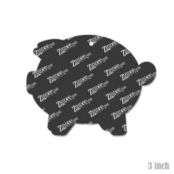 Piggy Bank – Acrylic Keychain Blank (3") | Optional Sticker or UV DTF - Image 2
