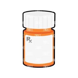 Pill Bottle – Acrylic Badge Reel Blank (2") No Hole | Optional Sticker or UV DTF