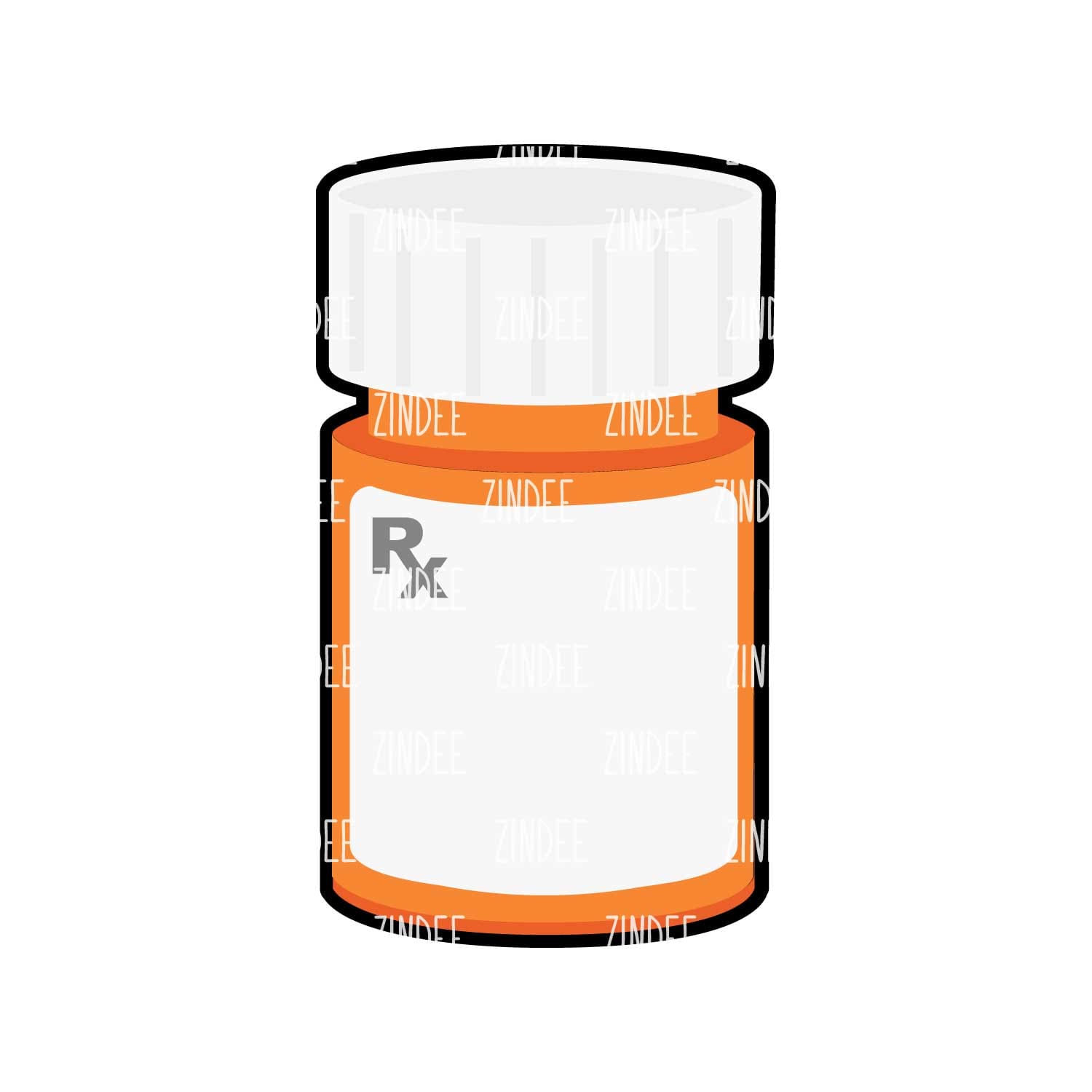 Pill Bottle Acrylic Blank- Sticker- UV DTF (2 inch) NO HOLE