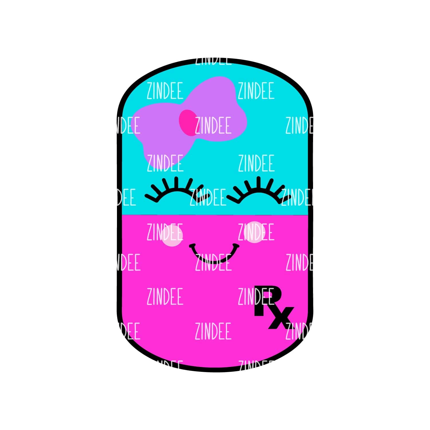 Dog Tag/Pill Shape Acrylic Blank- Sticker- UV DTF (2 inch) NO HOLE