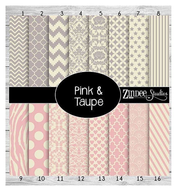 Pink and Taupe (vinyl)