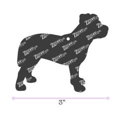 Pit Bull Uncropped Ears acrylic blank (3 inch)
