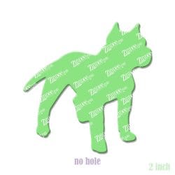 Pit Bull acrylic blank (2 inch) NO HOLE (5 piece minimum)