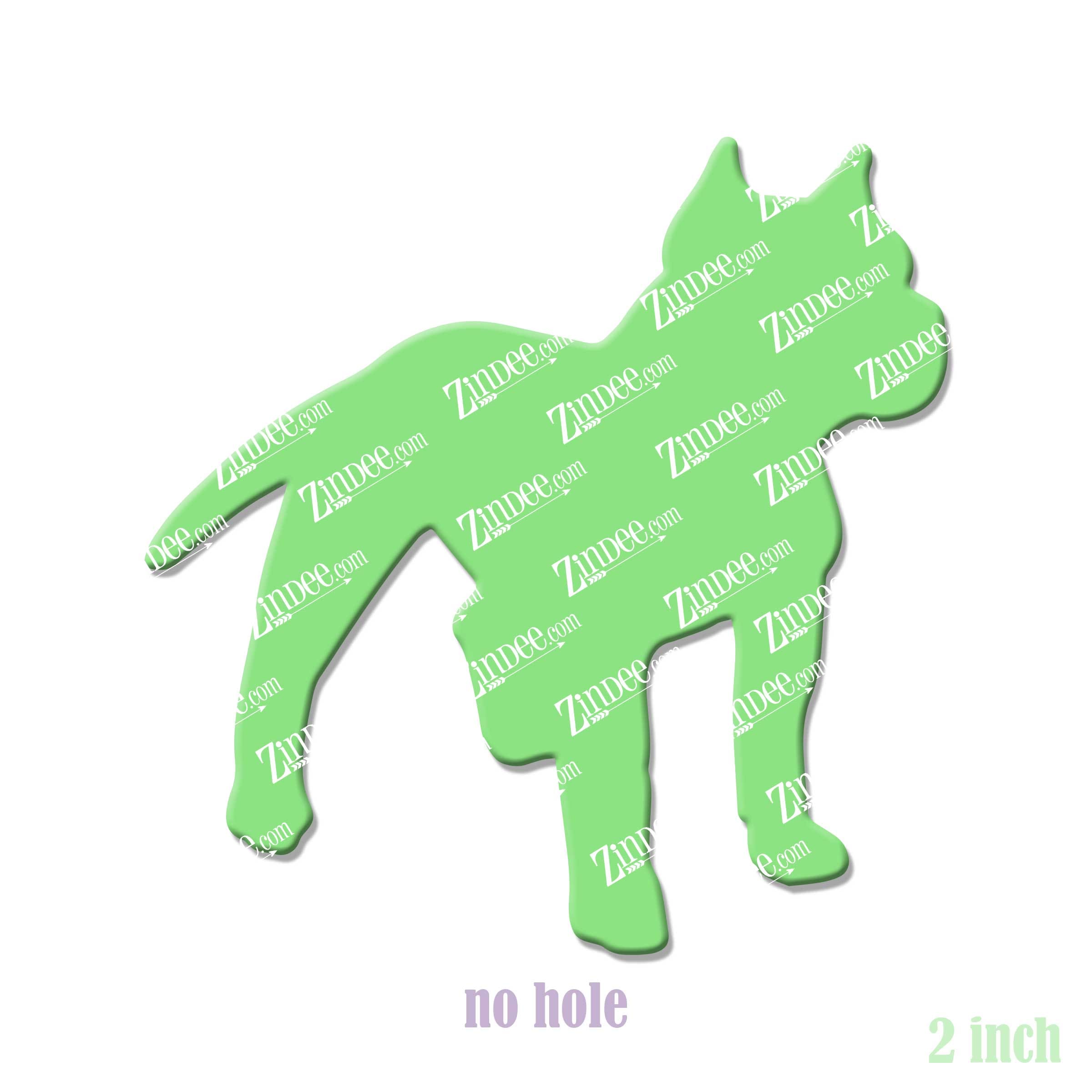 Pit Bull acrylic blank (2 inch) NO HOLE (5 piece minimum)