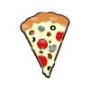 Pizza Slice – Acrylic Keychain Blank (3") | Optional Sticker or UV DTF
