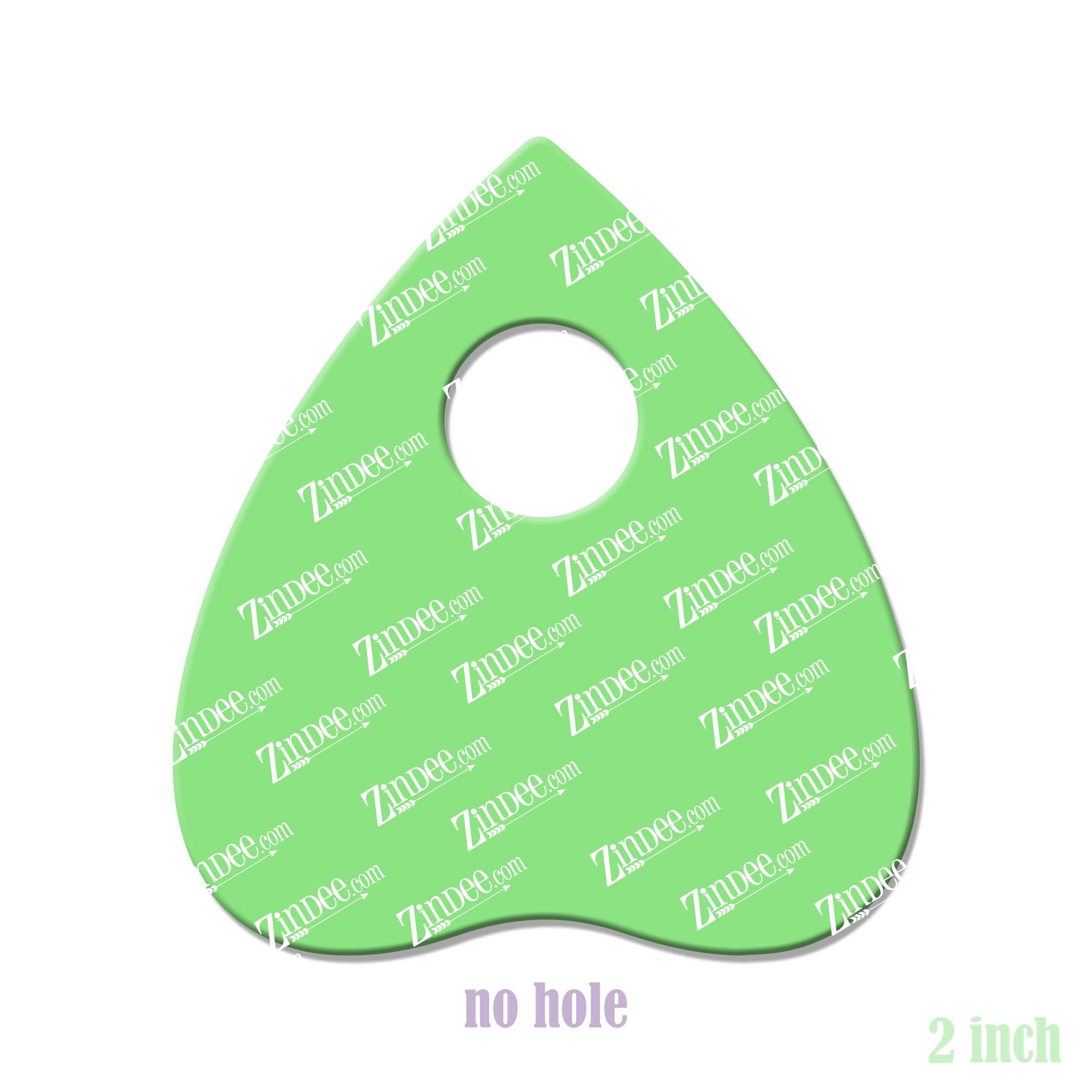 Alternative view of Planchette Acrylic Blank- Sticker- UV DTF (2 inch) NO HOLE