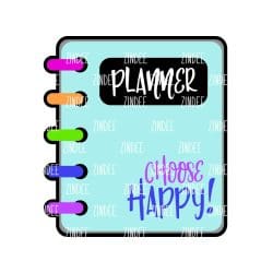 Planner – Acrylic Badge Reel Blank (2") No Hole | Optional Sticker or UV DTF