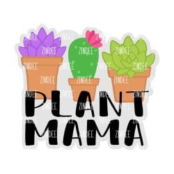 Plant Mama – Acrylic Keychain Blank (3") | Optional Sticker or UV DTF