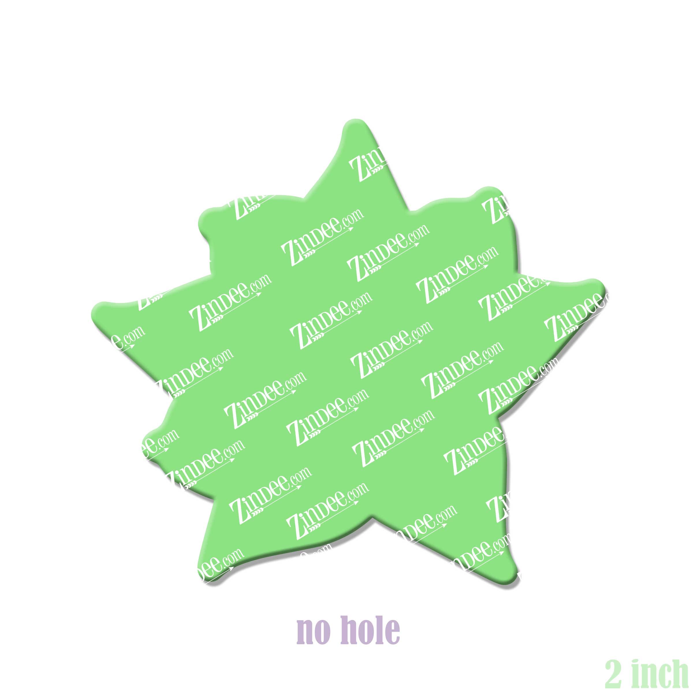 Alternative view of Poinsettia Acrylic Blank- Sticker- UV DTF (2 inch) NO HOLE