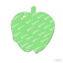 Alternative view of Poison Apple – Acrylic Keychain Blank (2") | Optional Sticker or UV DTF