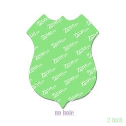 Alternative view of Police Badge – Acrylic Badge Reel Blank (2") No Hole | Optional Sticker or UV DTF