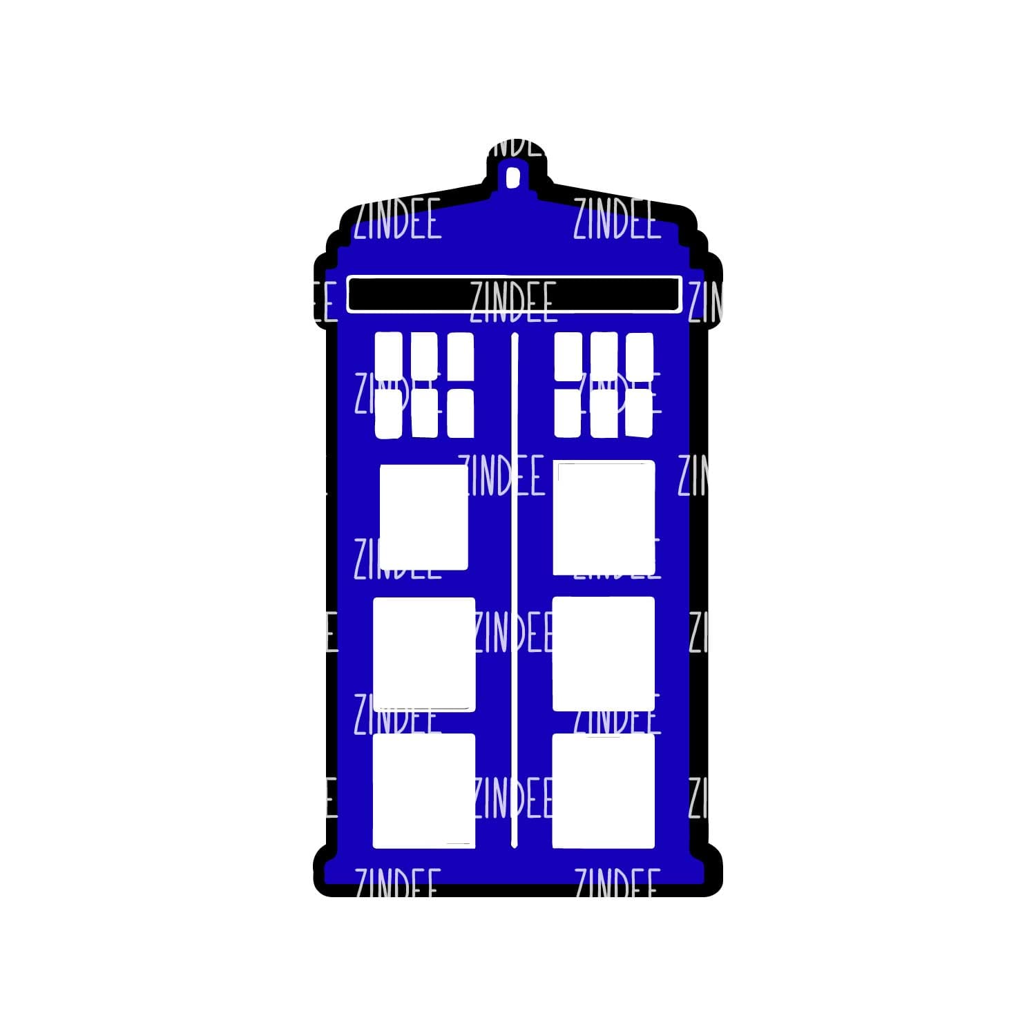 Alternative view of Police Box acrylic blank (3 inch)