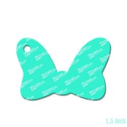 Alternative view of Polka Dot Bow Acrylic Blank- Sticker- UV DTF (1.5 inch)