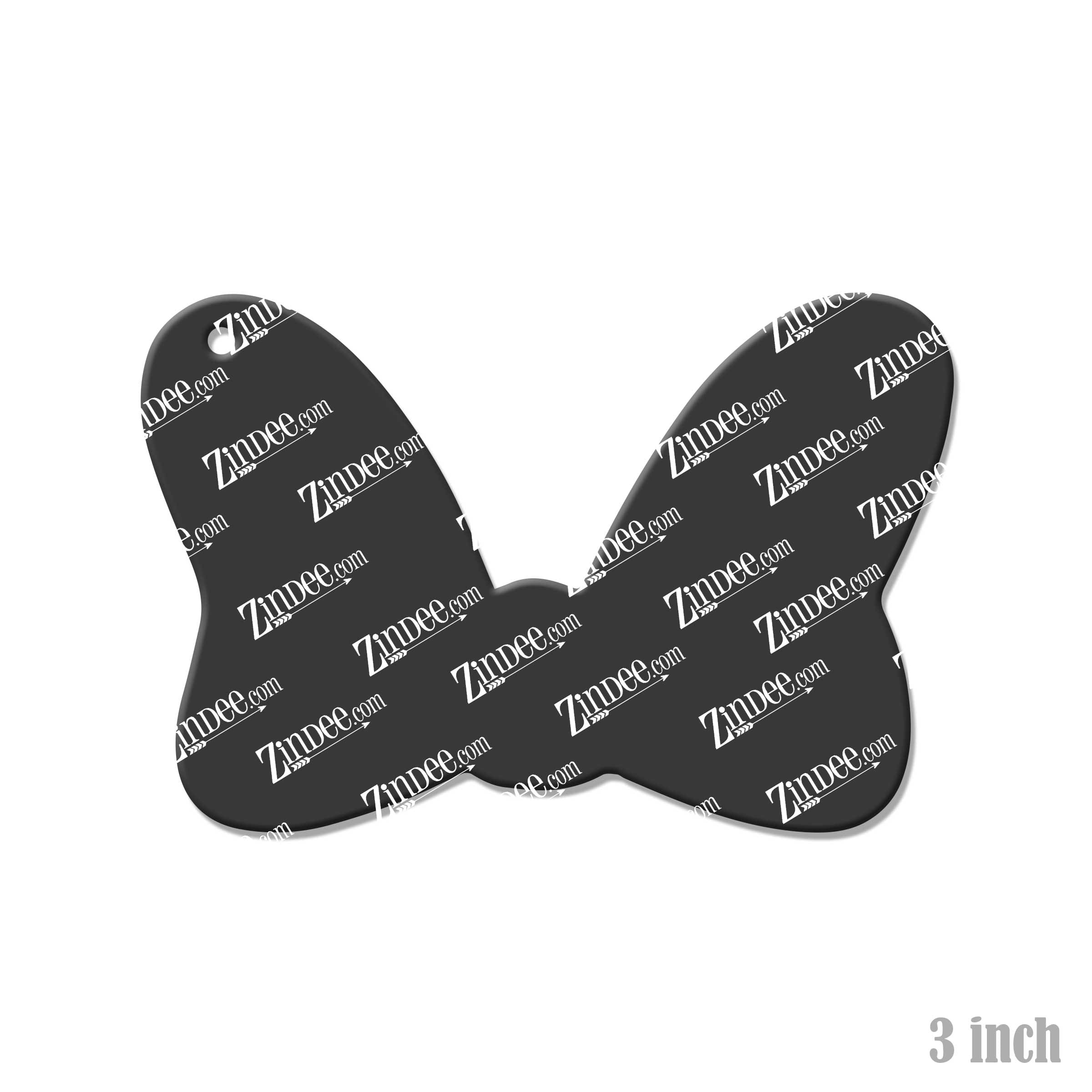 Alternative view of Polka Dot Bow Acrylic Blank- Sticker- UV DTF (3 inch)