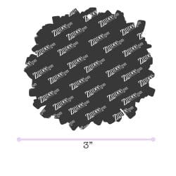 Alternative view of Pom Pom – Acrylic Keychain Blank (3") | Optional Sticker or UV DTF