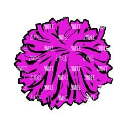 Pom Pom Acrylic Blank- Sticker- UV DTF (1.5 inch)